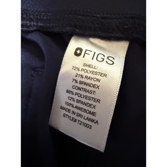 FIGS Technical Collection Navy Blue Scrub Pants Womens Medium Straight Leg - Picture 3 of 5